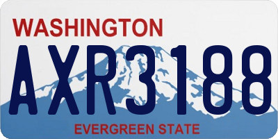 WA license plate AXR3188