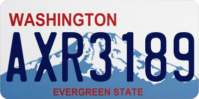 WA license plate AXR3189