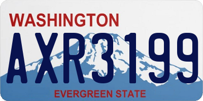 WA license plate AXR3199