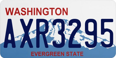WA license plate AXR3295