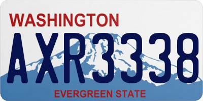WA license plate AXR3338