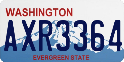 WA license plate AXR3364
