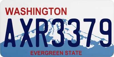 WA license plate AXR3379