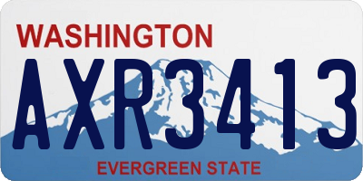 WA license plate AXR3413