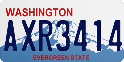 WA license plate AXR3414