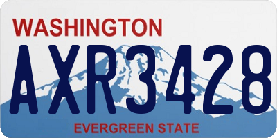 WA license plate AXR3428