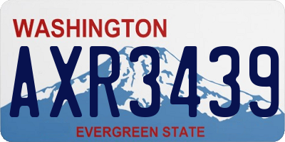 WA license plate AXR3439