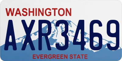 WA license plate AXR3469