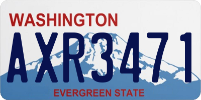 WA license plate AXR3471