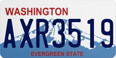 WA license plate AXR3519