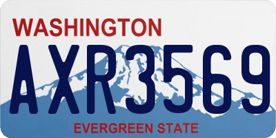 WA license plate AXR3569