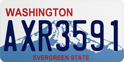 WA license plate AXR3591
