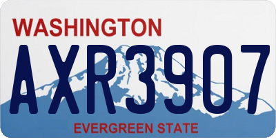 WA license plate AXR3907