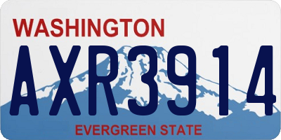 WA license plate AXR3914