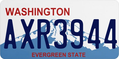 WA license plate AXR3944