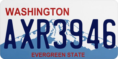 WA license plate AXR3946