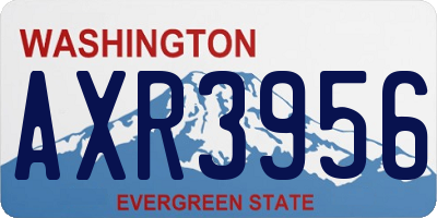 WA license plate AXR3956