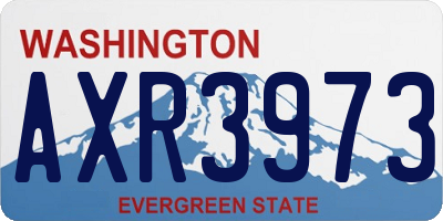 WA license plate AXR3973