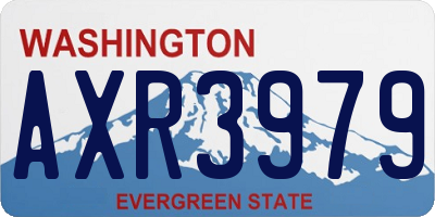 WA license plate AXR3979