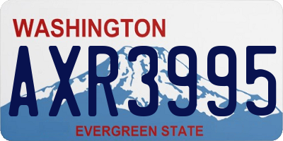 WA license plate AXR3995