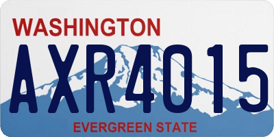 WA license plate AXR4015