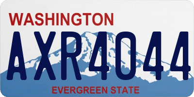 WA license plate AXR4044