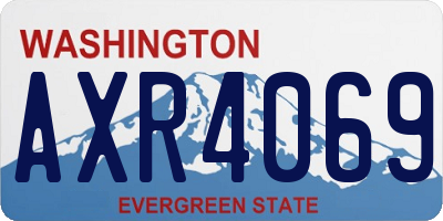 WA license plate AXR4069