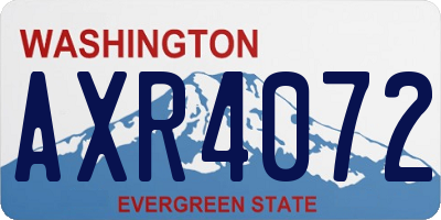 WA license plate AXR4072