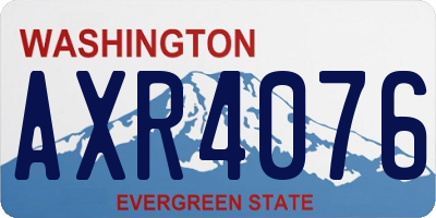 WA license plate AXR4076