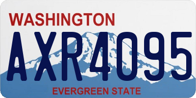 WA license plate AXR4095
