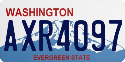 WA license plate AXR4097