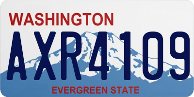 WA license plate AXR4109