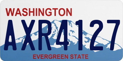 WA license plate AXR4127