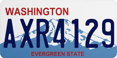 WA license plate AXR4129