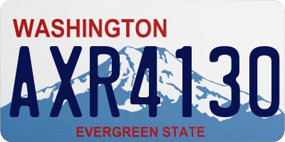 WA license plate AXR4130