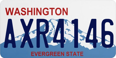 WA license plate AXR4146