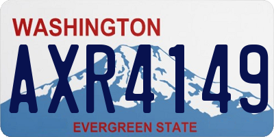 WA license plate AXR4149