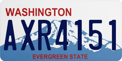 WA license plate AXR4151