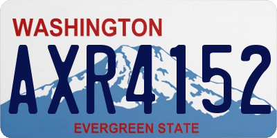 WA license plate AXR4152