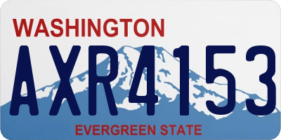 WA license plate AXR4153