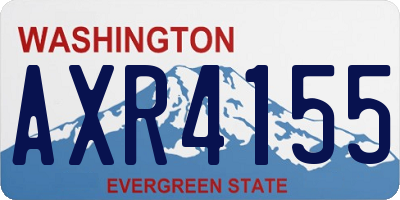 WA license plate AXR4155