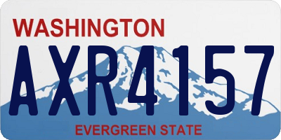 WA license plate AXR4157
