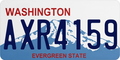 WA license plate AXR4159