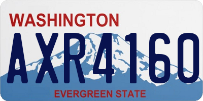 WA license plate AXR4160