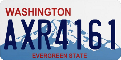 WA license plate AXR4161