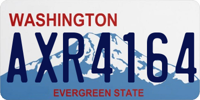 WA license plate AXR4164