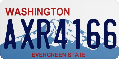 WA license plate AXR4166