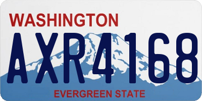 WA license plate AXR4168