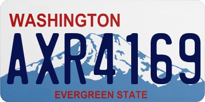 WA license plate AXR4169