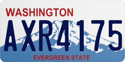 WA license plate AXR4175